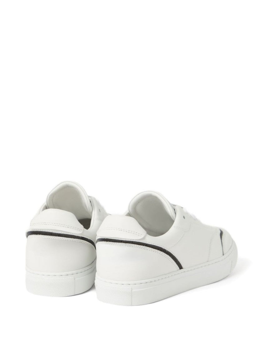 Brunello Cucinelli Monili-Chain Sneakers With Refined Detailing