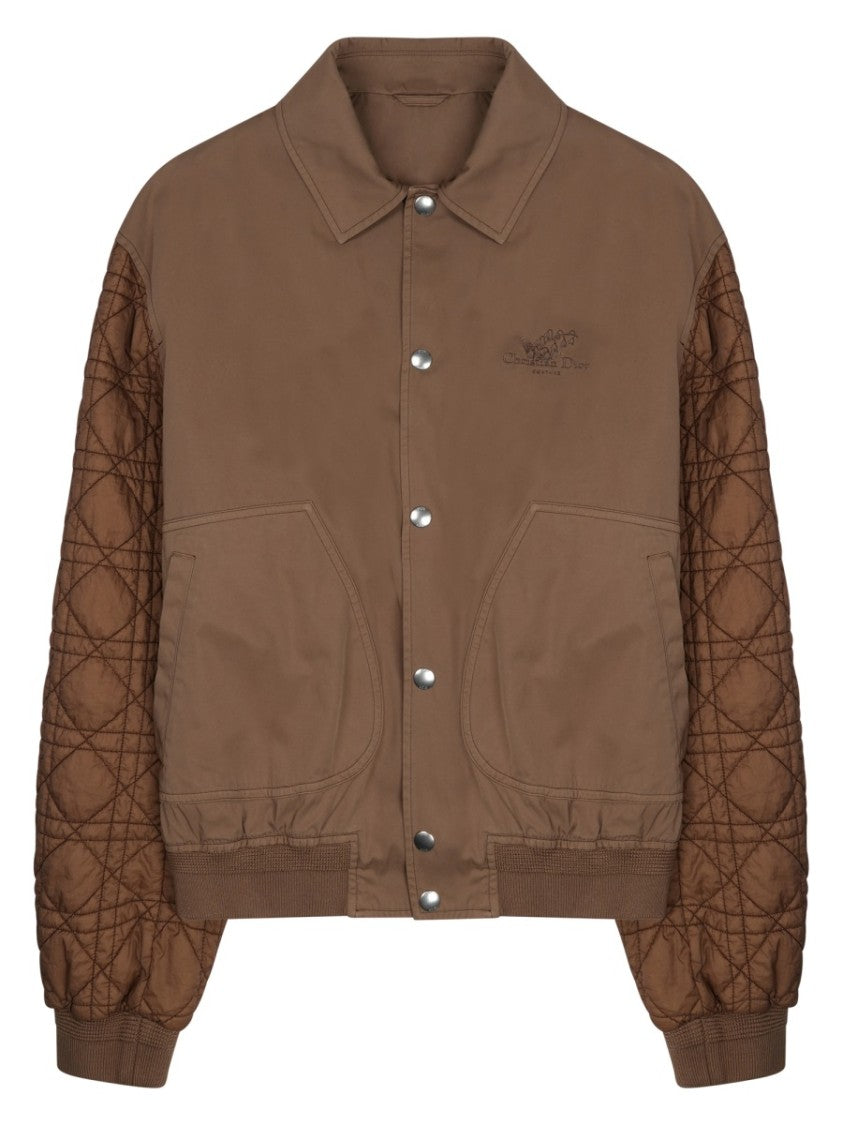 Dior Black Quilted Cotton Bomber Jacket
