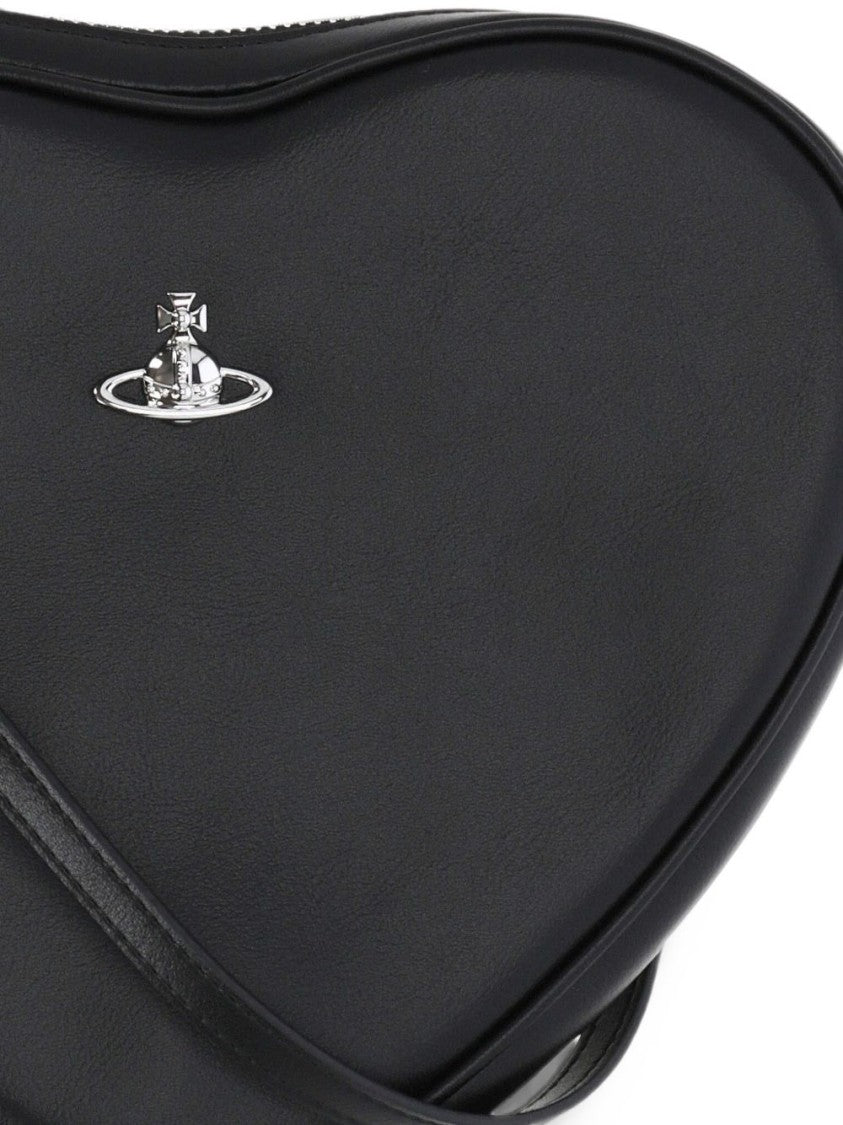 Vivienne Westwood Heart-Shaped Black Bag With Minimalist Design