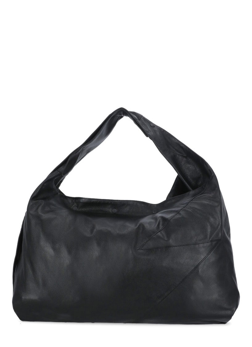 Discord X Yohji Yamamoto Black Leather Shoulder Bag