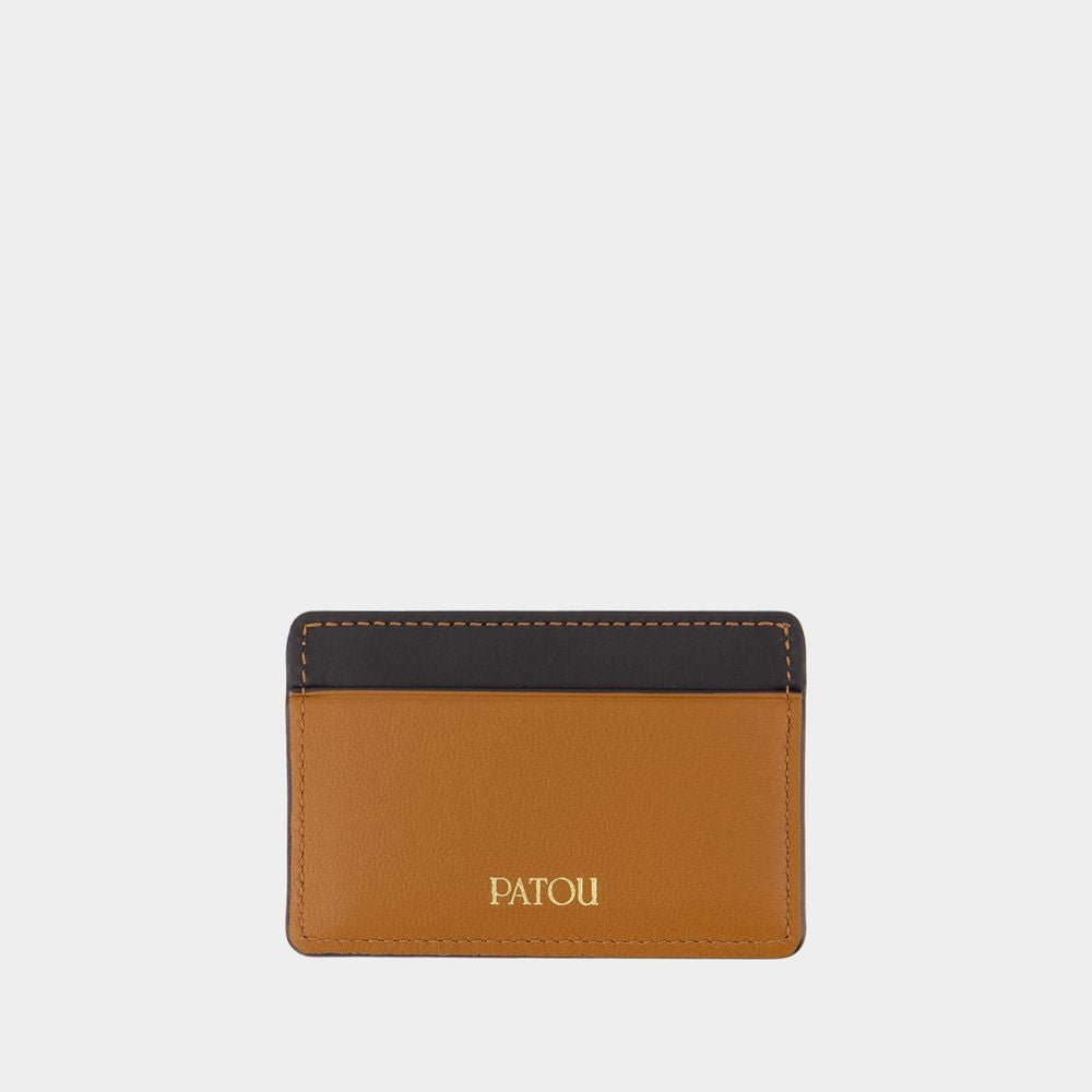 Patou Jp Cardholder - Leather - Brown