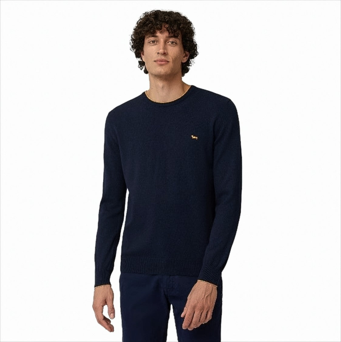 Harmont & Blaine Cashmere Blend Pullover With Stylish Stripes And Iconic Logo