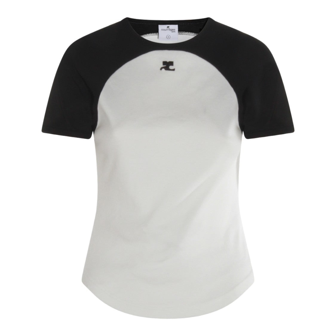 Courrèges Raglan Sleeve T-Shirt With Contrast Detailing