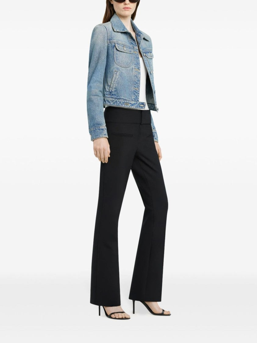 Courrèges Medium Blue Denim Front Button Jacket