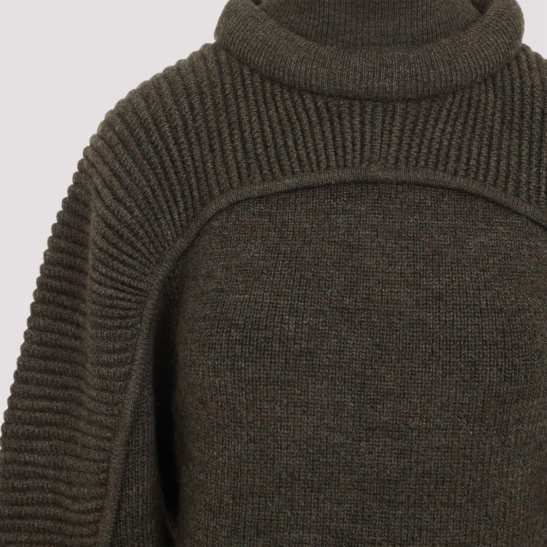 Isabel Marant Fitted Green Wool Hilde Mini Dress