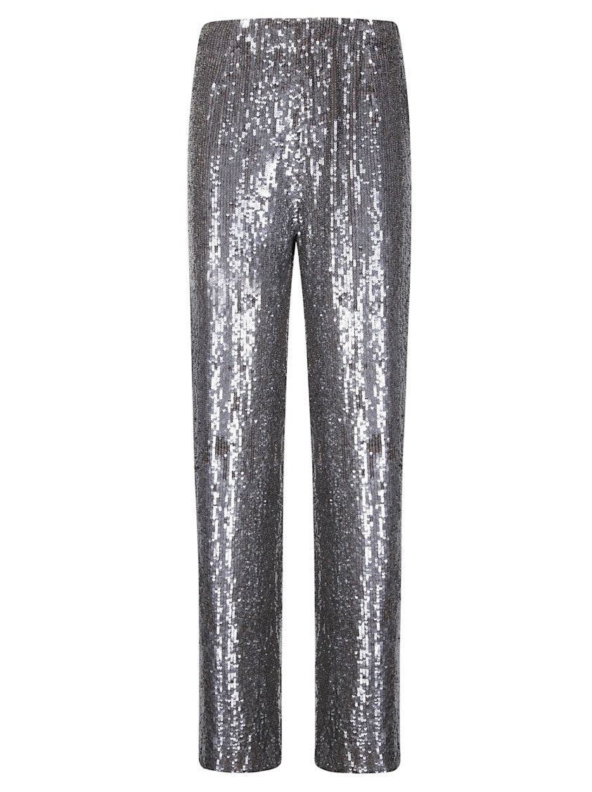 P.A.R.O.S.H. Sequined Trousers With Elasticated Waist