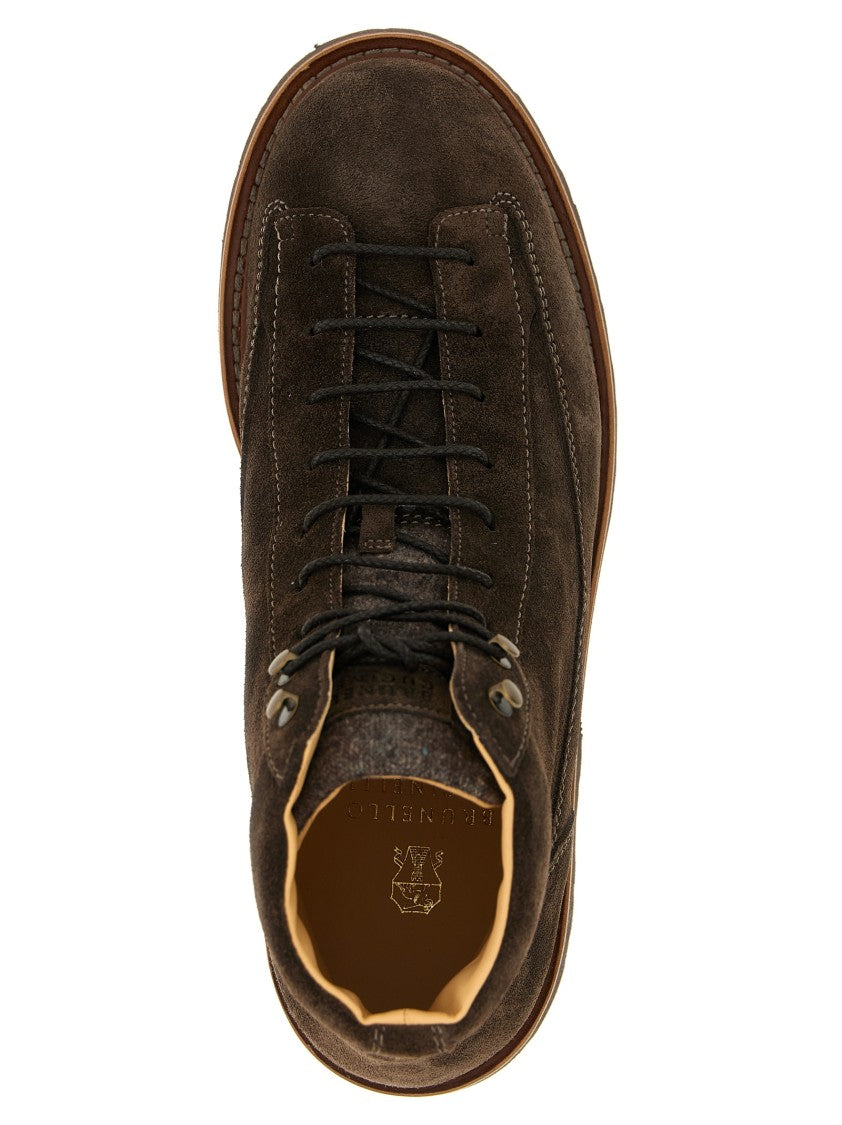 Brunello Cucinelli Suede Ankle Boots