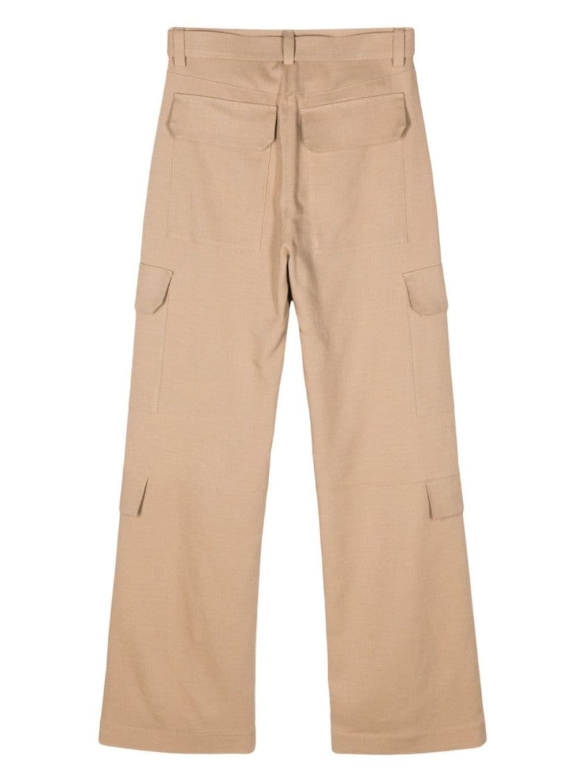 Msgm Sand Beige Tapered Leg Pants