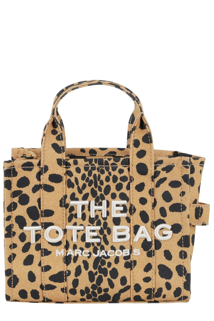 Marc Jacobs Leopard Print Canvas Tote With Embossed Logo