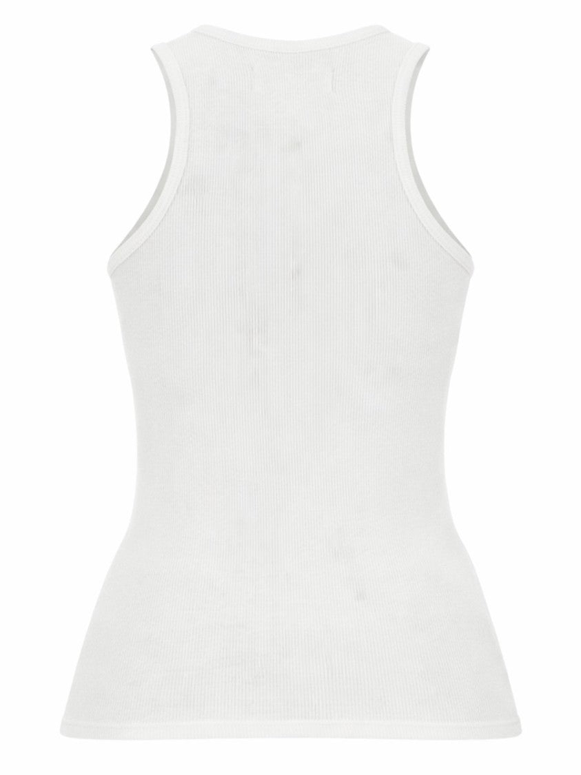 Vivienne Westwood Ribbed Sleeveless Embroidered Logo Tank Top
