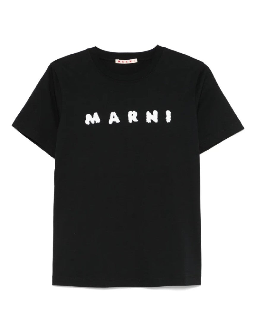 Marni Relaxed Fit Graphic Black T-Shirt