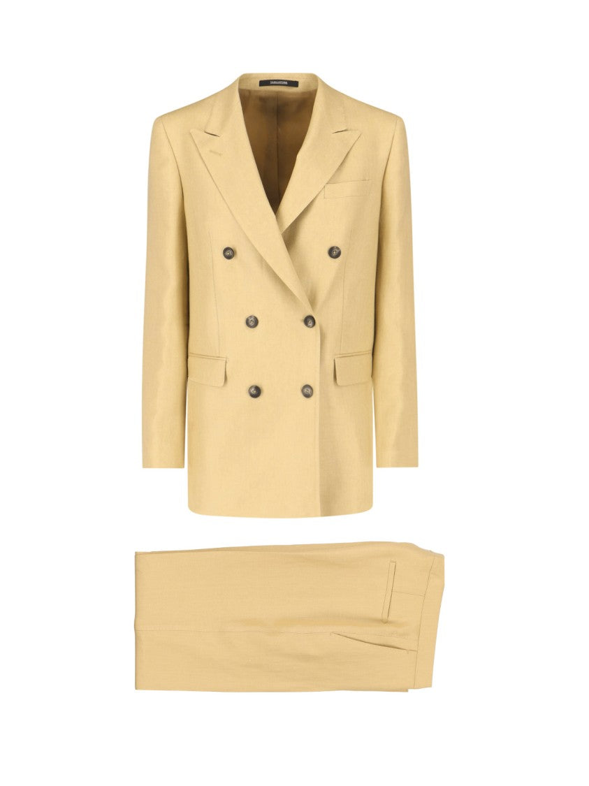 Tagliatore Beige T Jasmine Linen Suit