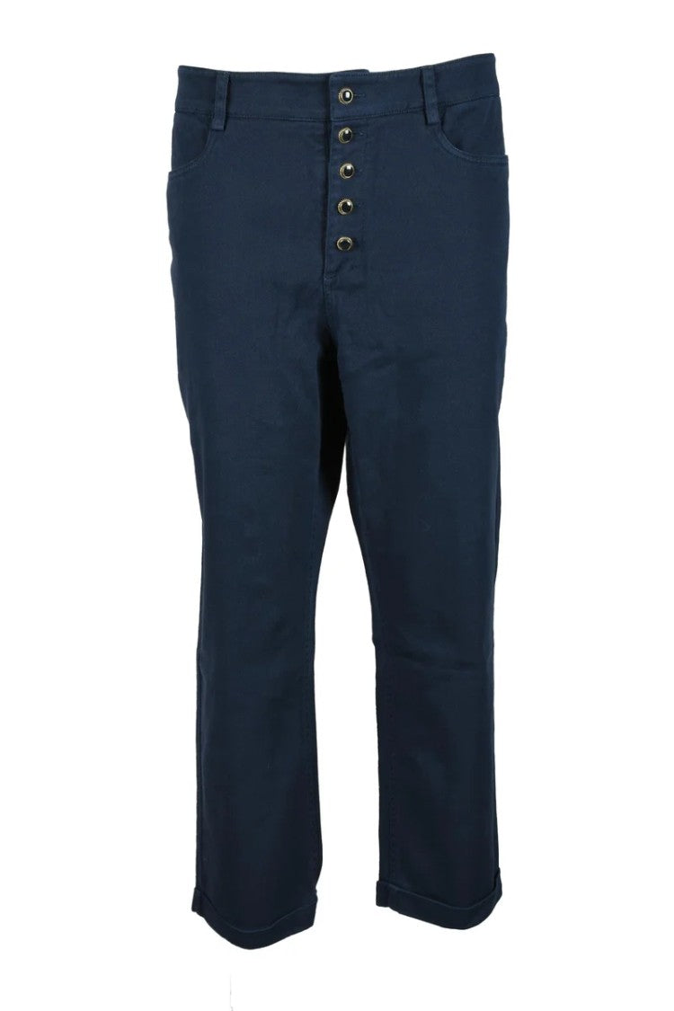 1-One Cropped Straight-Leg Trousers