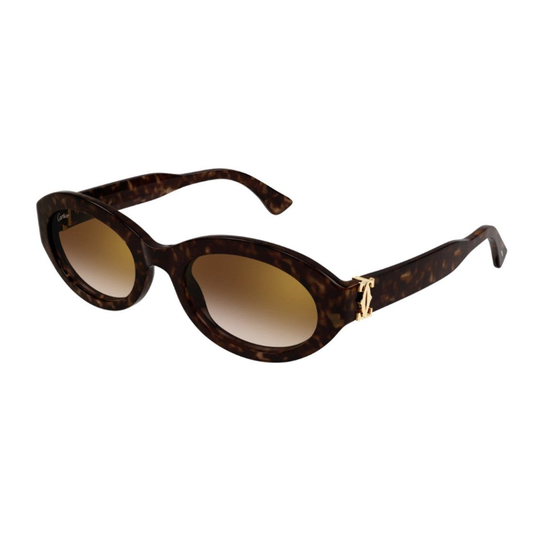 Cartier Havana C De Cartier Recycled Acetate Almond Sunglasses