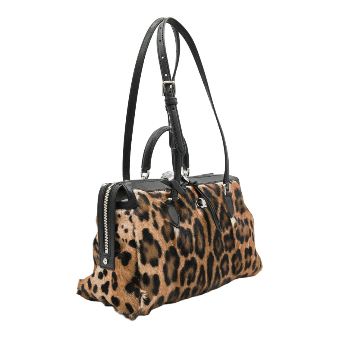 Dolce & Gabbana Leopard Print Bag With Adjustable Strap