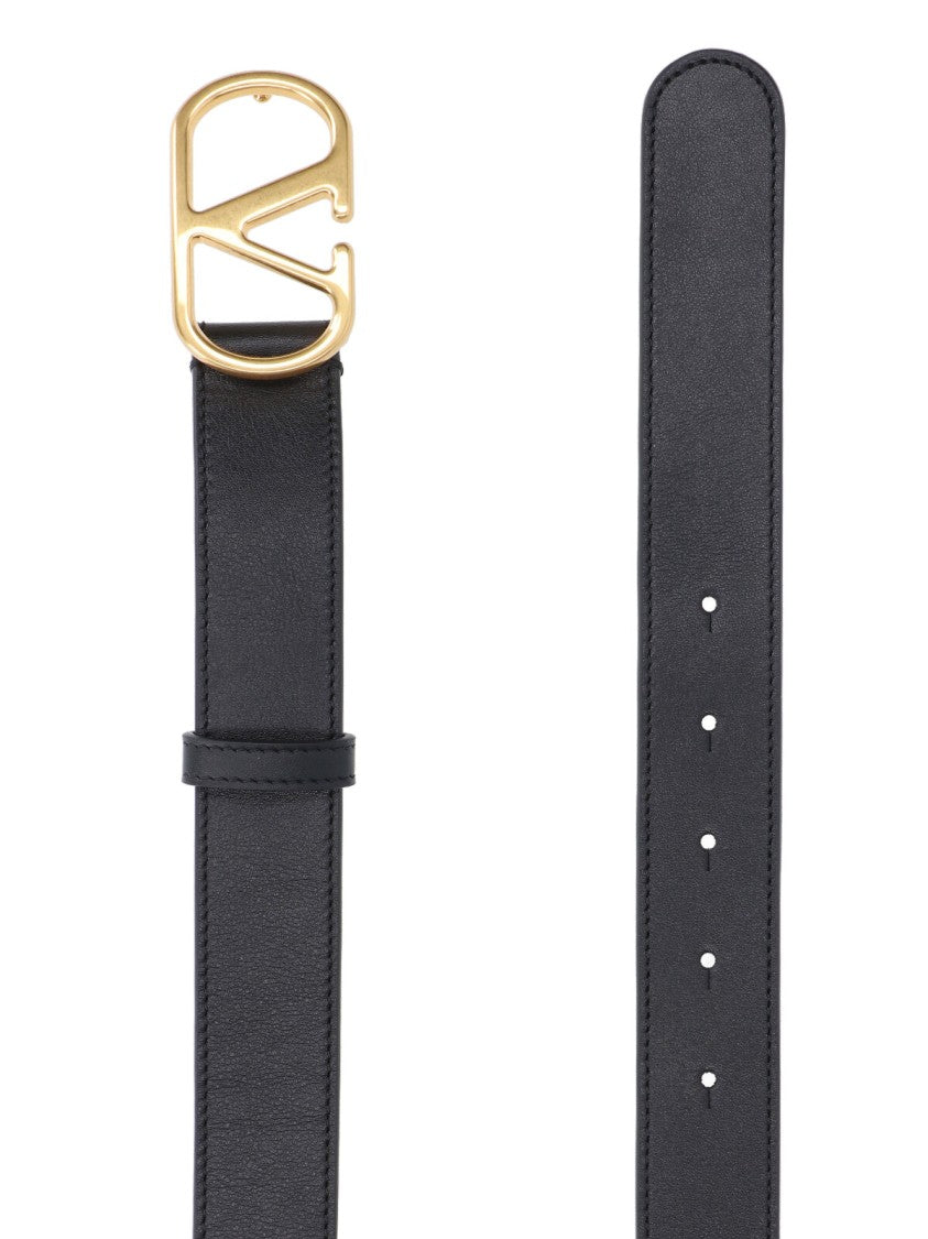 Valentino Garavani "Vlogo Signature" Belt – Black