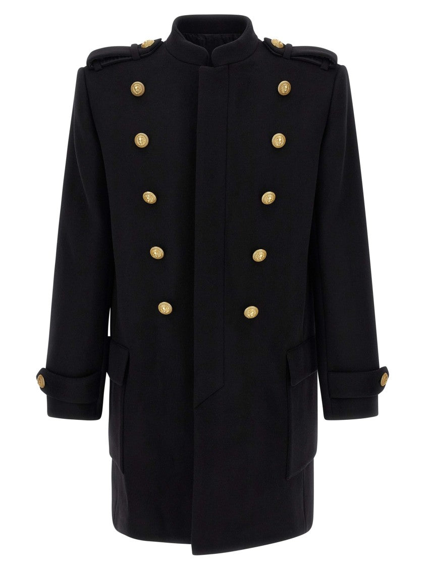 Balmain Removable Plastron Coat