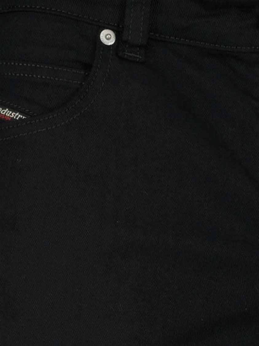 Diesel Straight-Leg Black Denim Pants