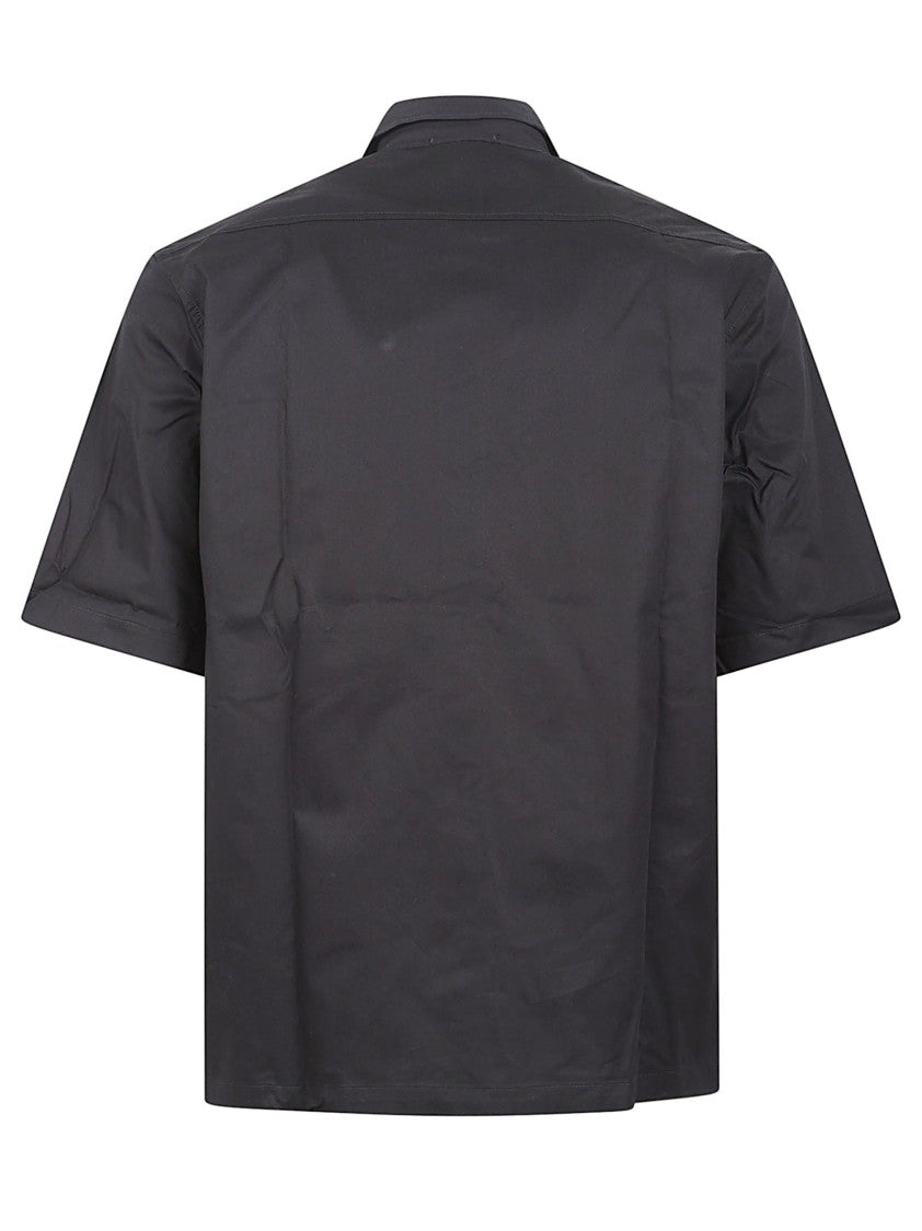C.P. Company Short-Sleeved Shirt With Classic Collar And Functional Pockets