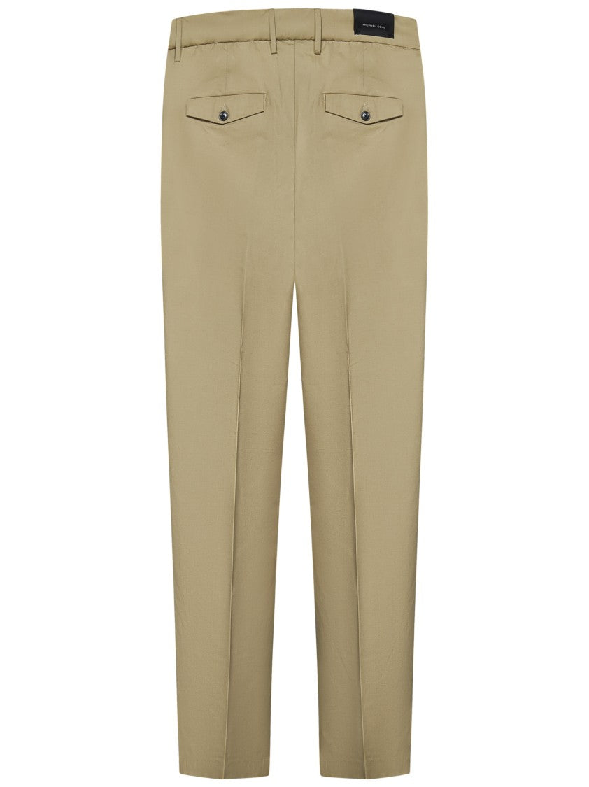 Michael Coal Beige Trousers With Drawstring Waist