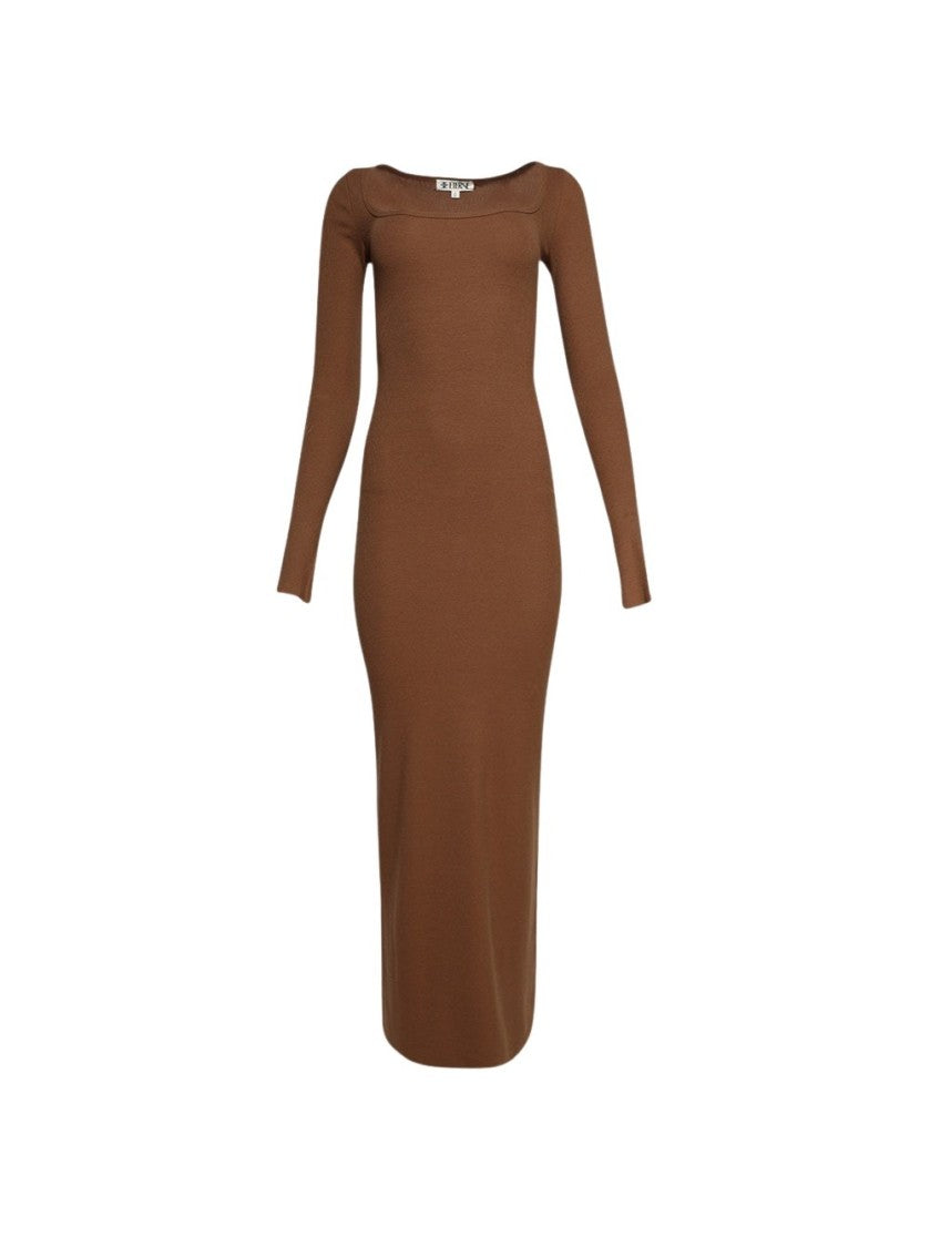 Eterne Maxi Square Neck Dress Earth Ear