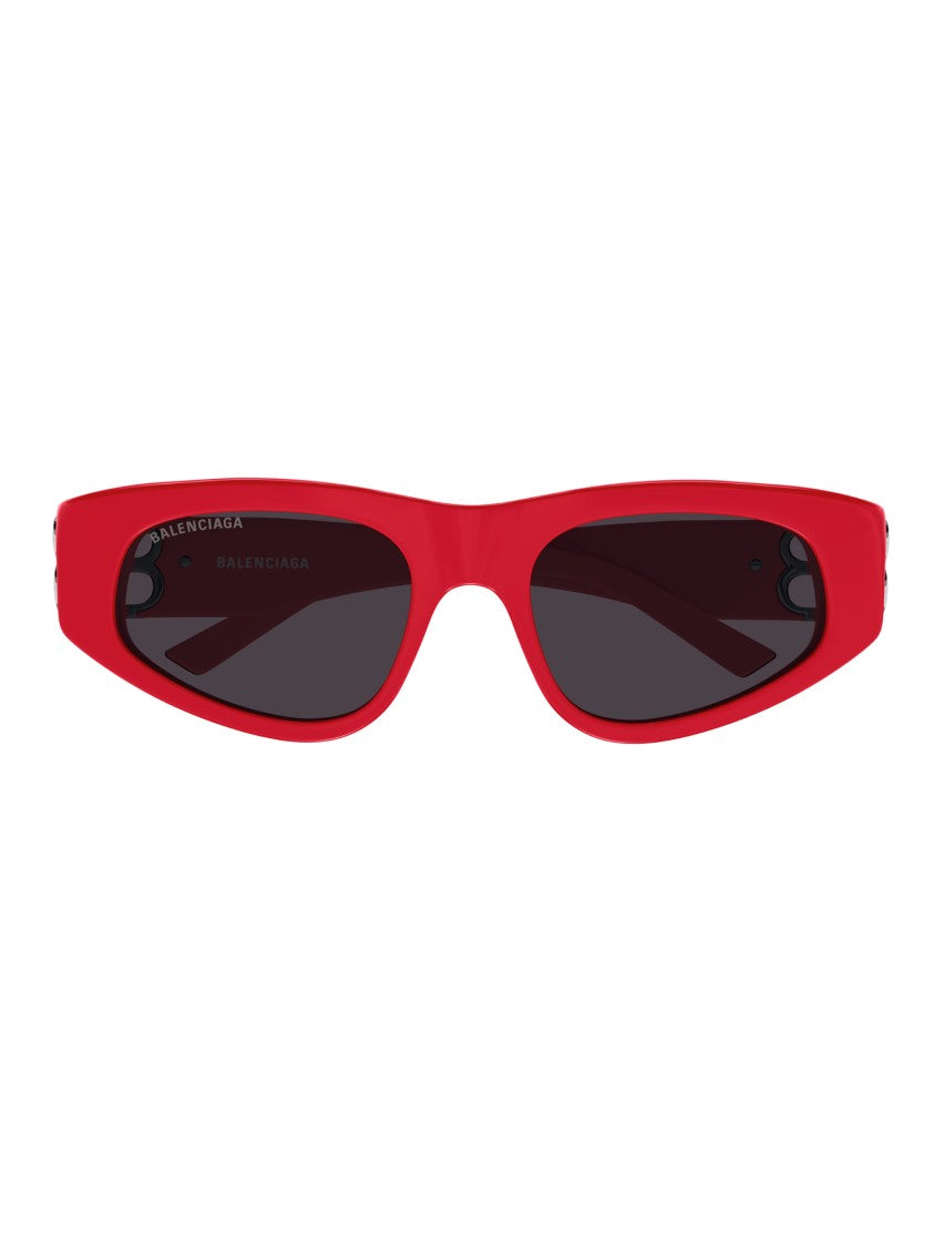 Balenciaga Red Bb0095s Narrow Rectangular Sunglasses