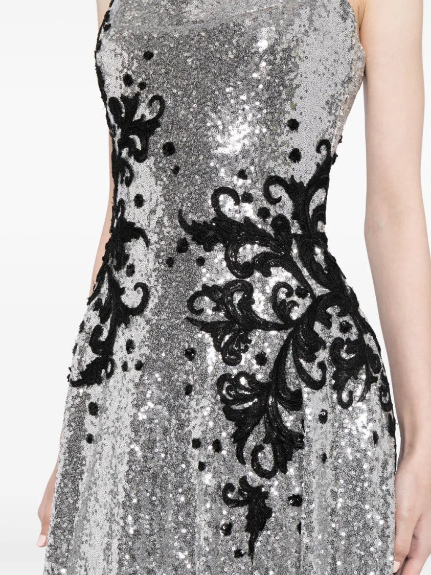 Saiid Kobeisy Sequin Dress With Embroidery