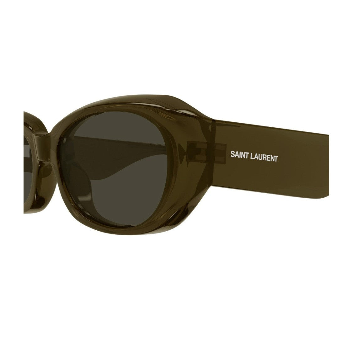 Saint Laurent Brown Sl 868 Bio-Injected Oval Sunglasses
