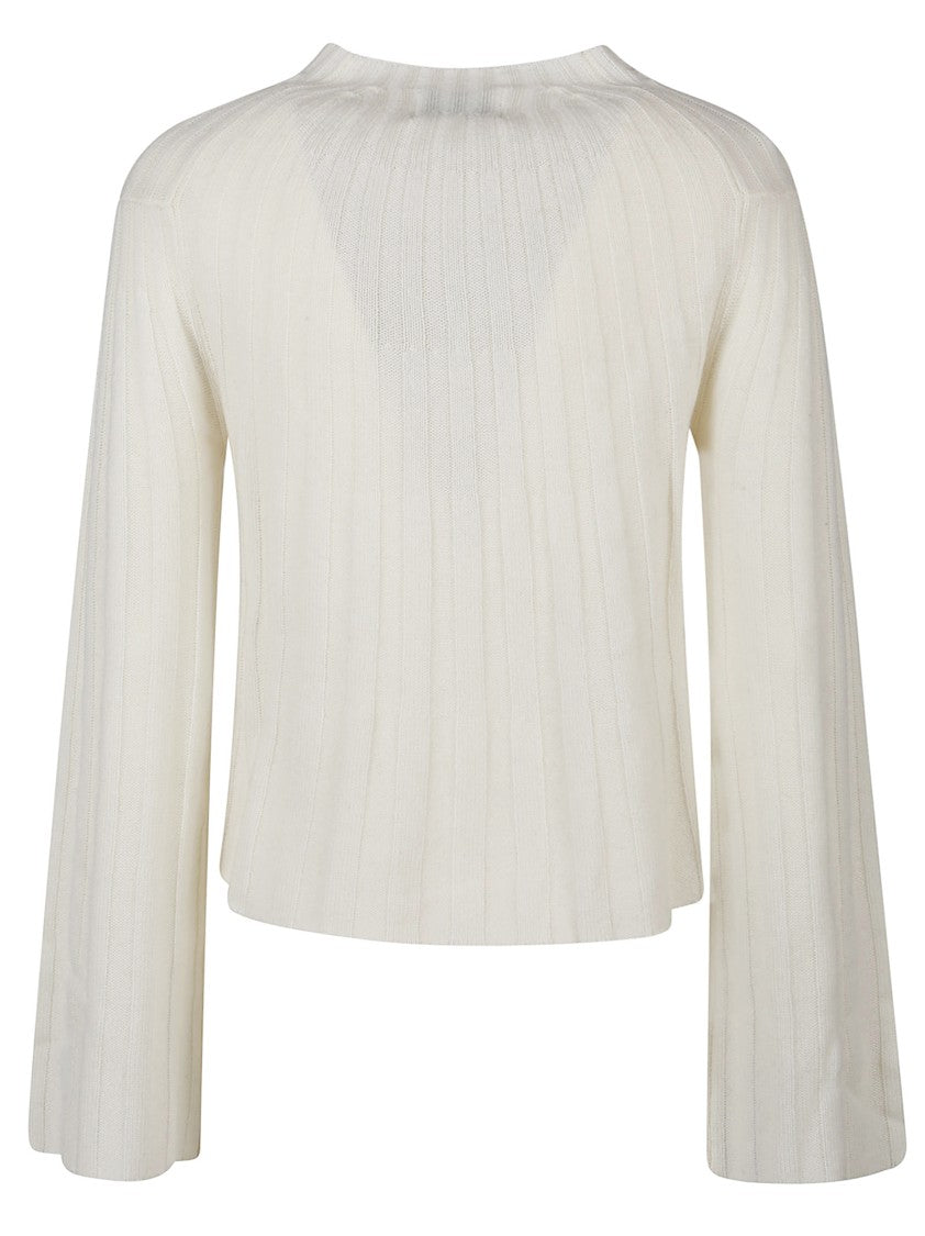 Loulou De Saison Koro Ribbed Cropped Knit Sweater