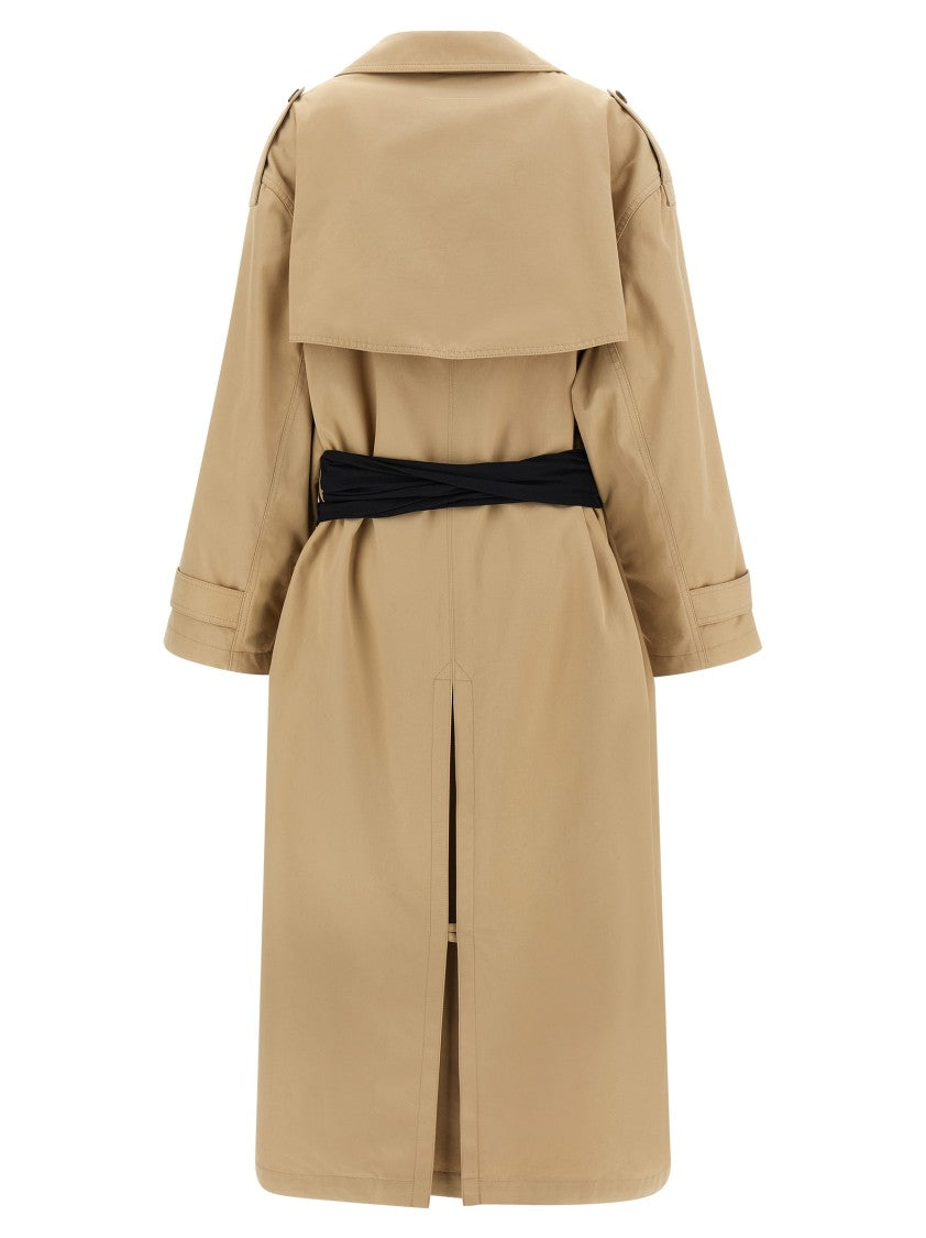 Mm6 By Maison Margiela Trench Coat With Gloves