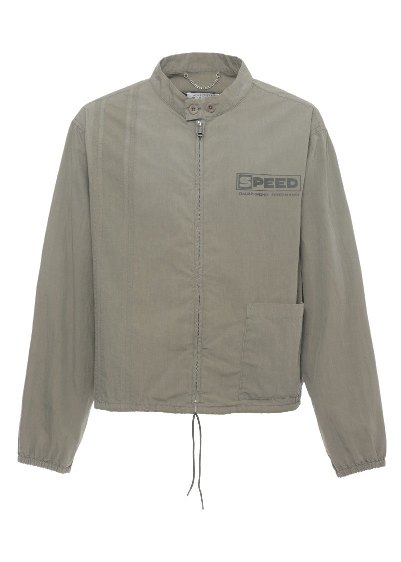 Maison Margiela Green Printed Cotton Jacket