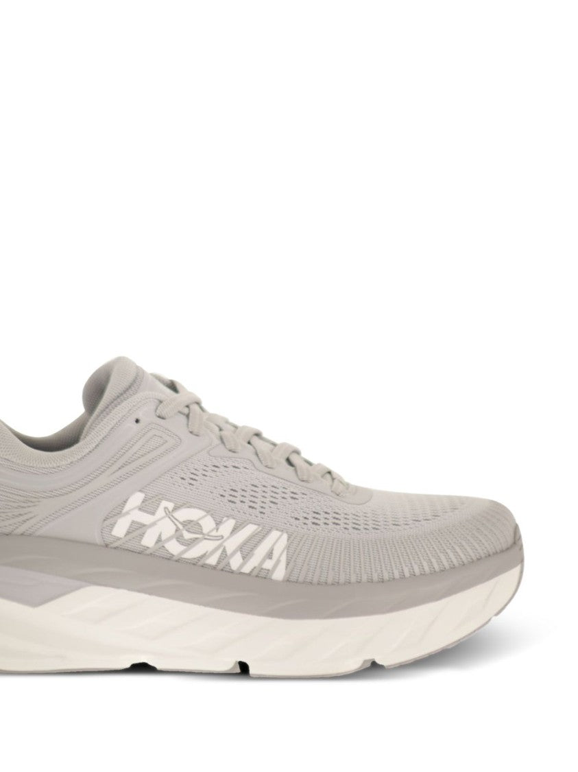 Hoka Streamlined Grey Sneakers With Cushioned Sole