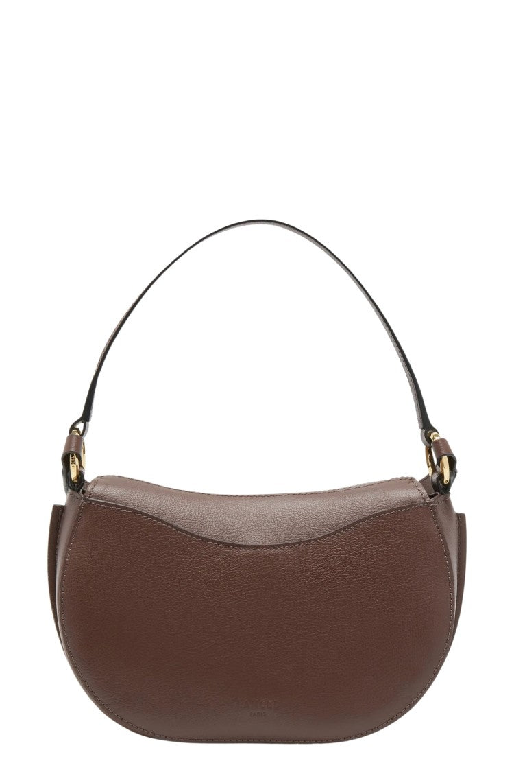 Lancel Celeste Coconut Crescent Calfskin Leather Shoulder Bag