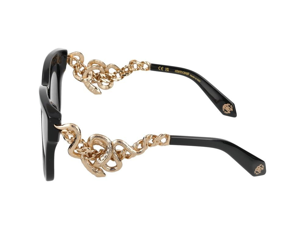 Roberto Cavalli Sunglasses Src041m 0700 Black 52/20/140