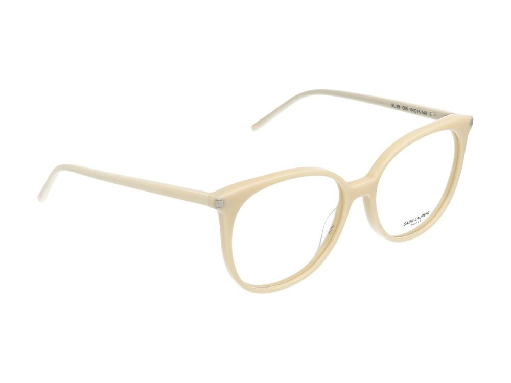 Saint Laurent Eyeglasses Saint Laurent Sl 39 008 Ivory Ivory Transparent 54/16/140
