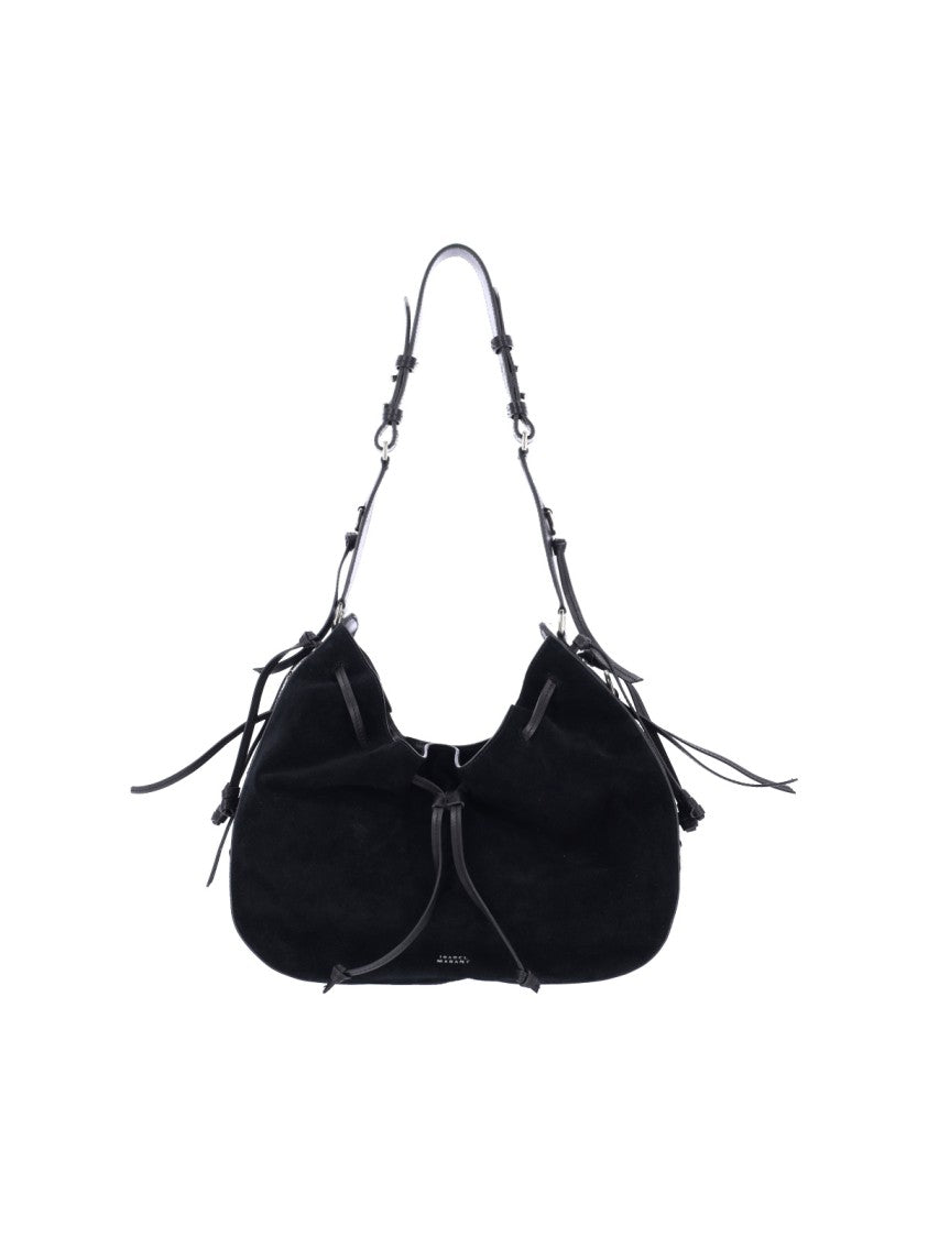Isabel Marant "Bolton" Shoulder Bag, In Black Suede