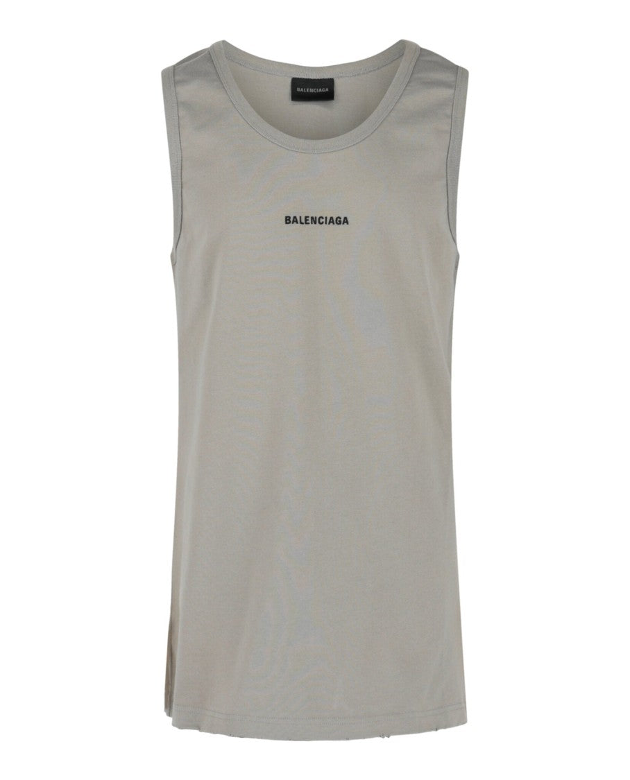 Balenciaga Embroidered Logo Tank