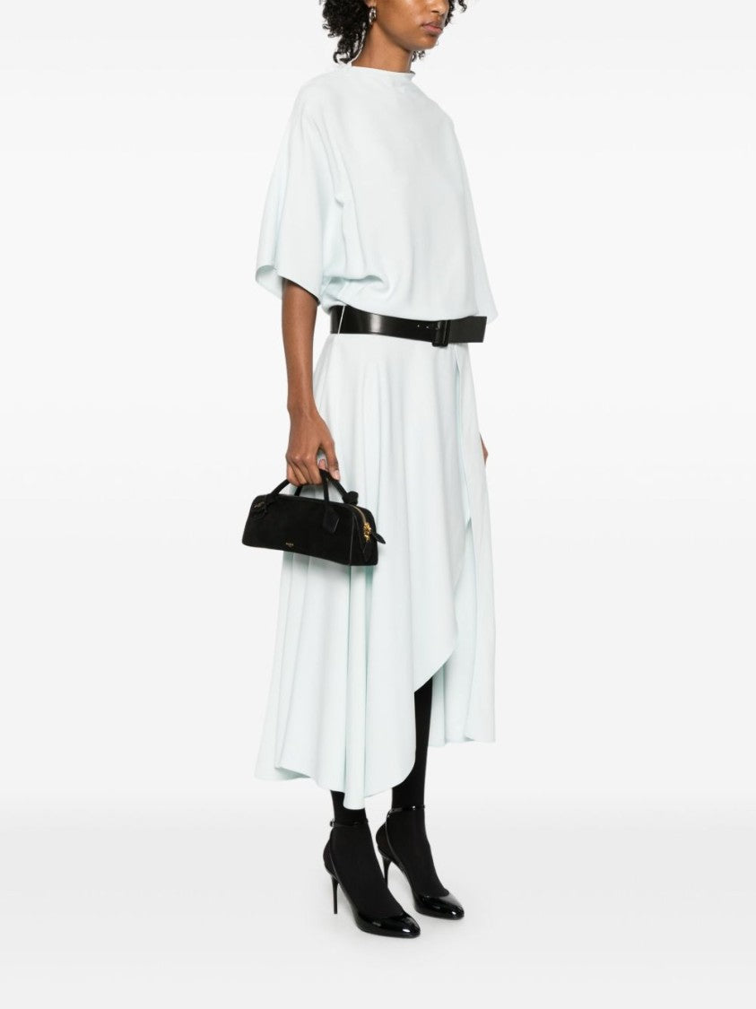 Alaïa Le Teckel Goatskin Suede Tubular Handle Clutch
