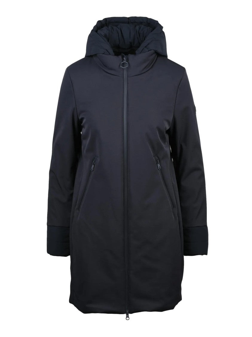 Hox Navy Blue Polyamide Down Jacket