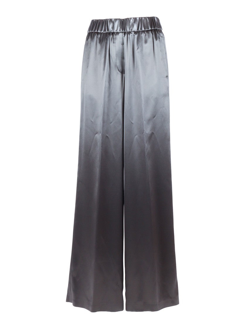 Peserico Wide Leg Elastic Waist Straight-Leg Pants