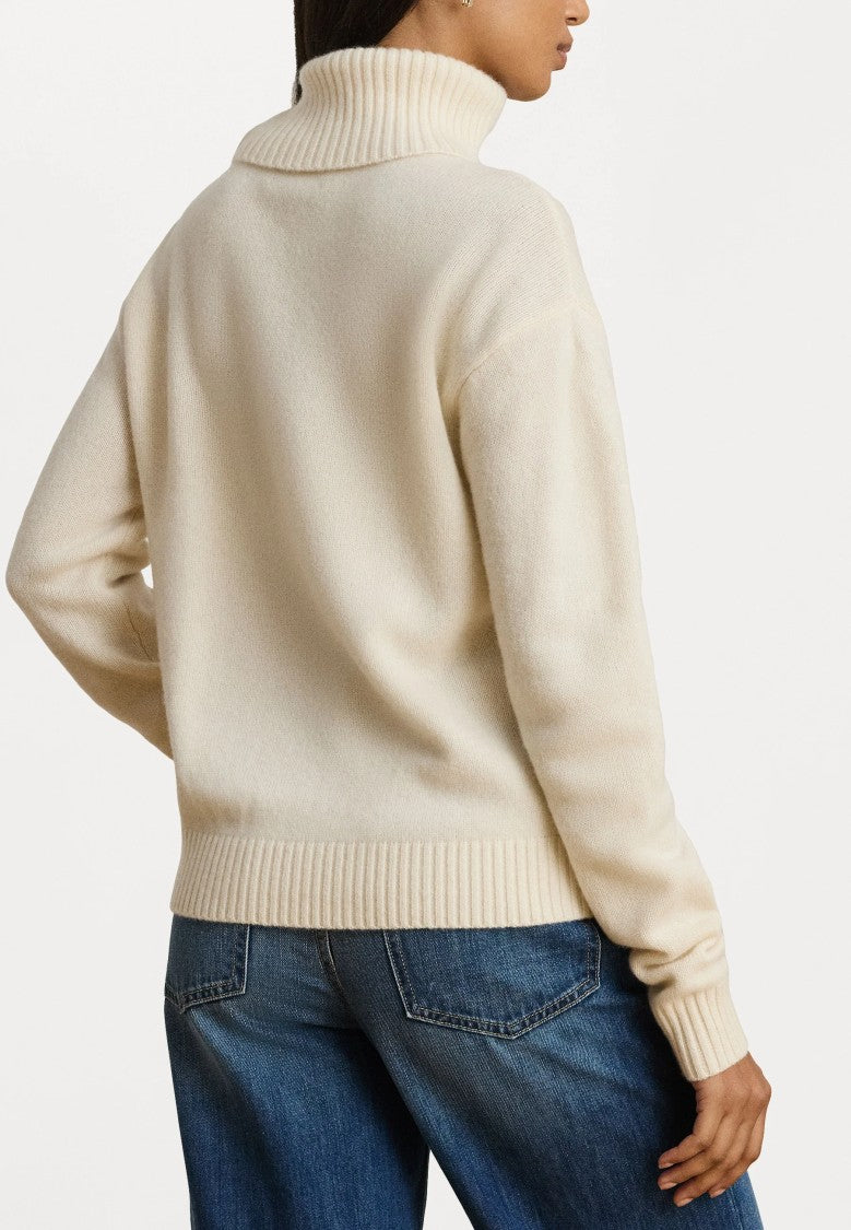 Lauren Ralph Lauren Refined Long Sleeve Pullover With Embroidered Logo