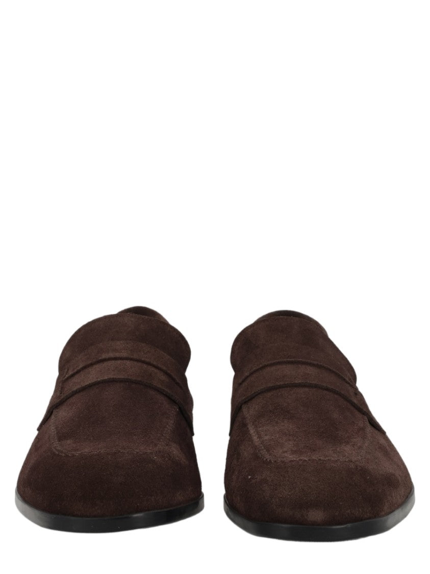 Tom Ford Sean Penny Suede Calf Leather Loafers