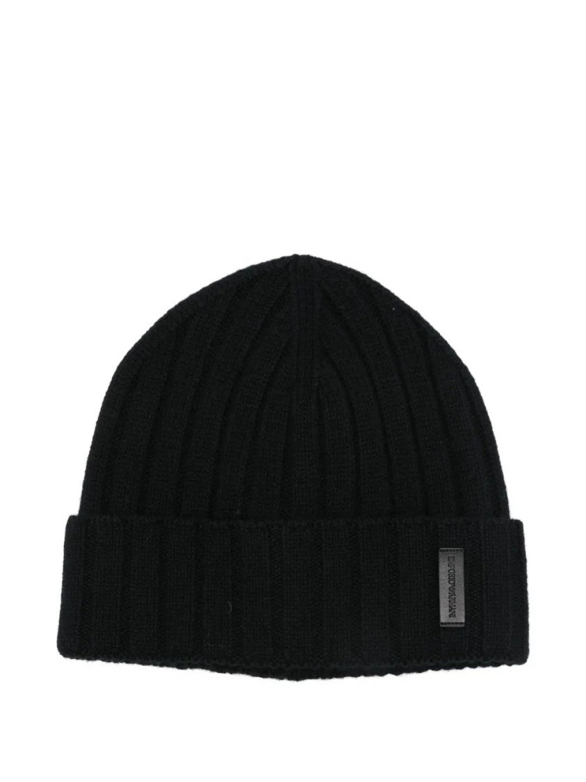 Emporio Armani Ribbed Knit Beanie