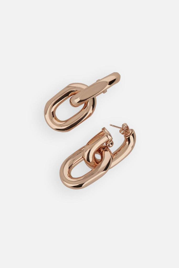 Rabanne Interlocking Gold Chain Link Earrings