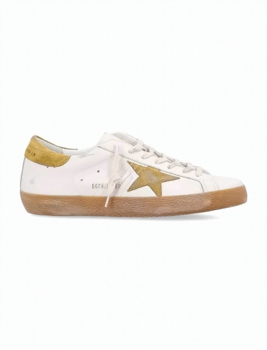 Golden Goose Leather And Suede Low-Top Sneakers With Vintage Appeal