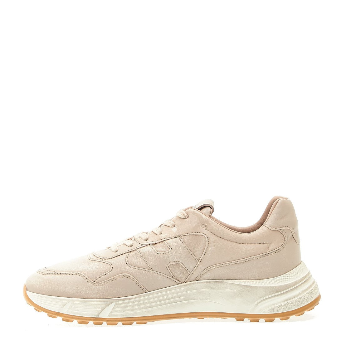 Hogan Hyperlight Taupe Leather Sneakers