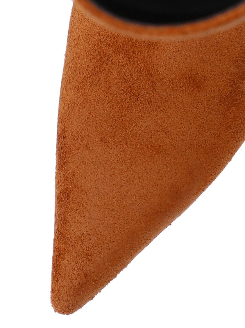Marc Jacobs Mid-Calf Lambskin Boots With Pointed Toe
