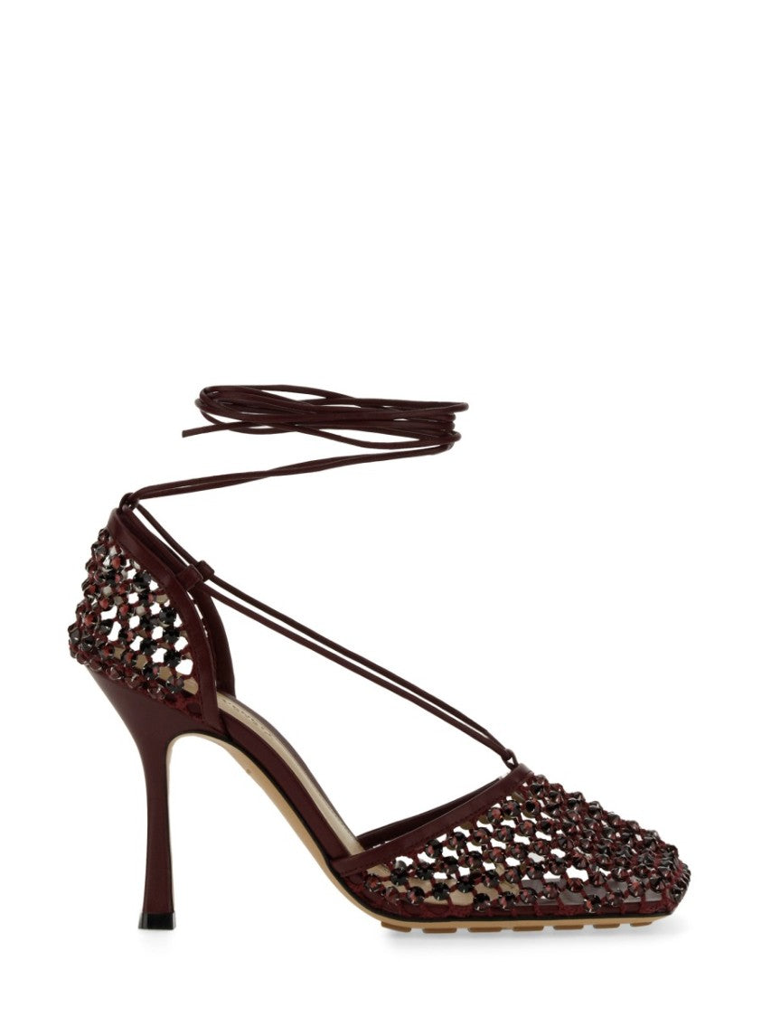 Bottega Veneta Leather-Covered Stiletto Heel Sandal