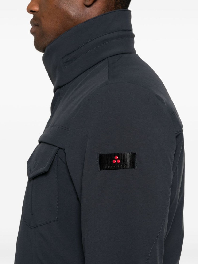 Peuterey Layered Technical Jersey Jacket With Concealed Hood