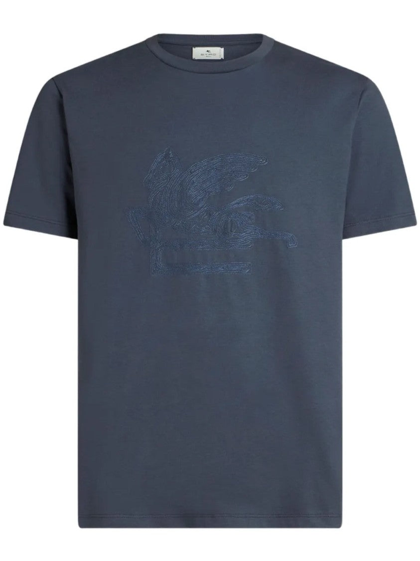 Etro Embroidered Short Sleeve T-Shirt With Intricate Detailing